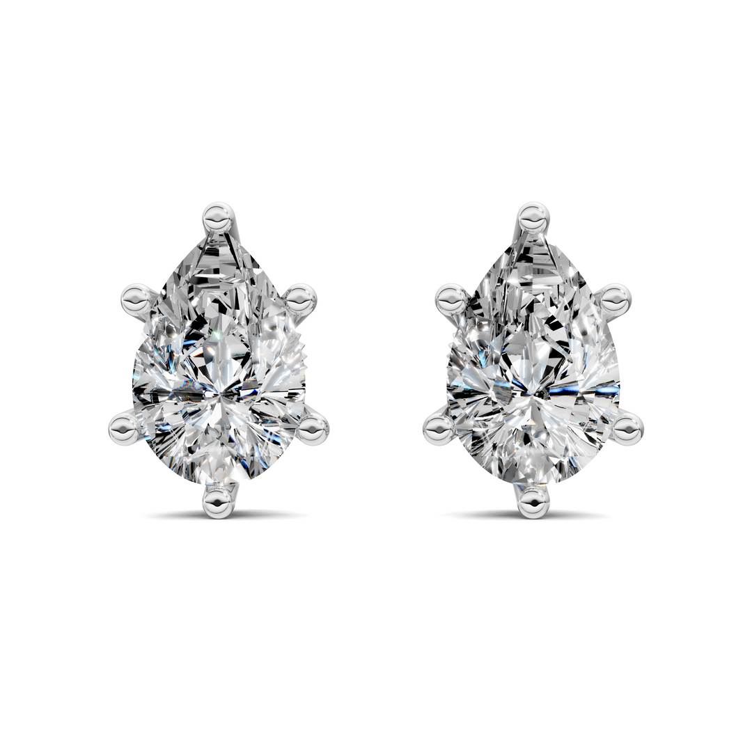 Pear Cut Basket Studs
