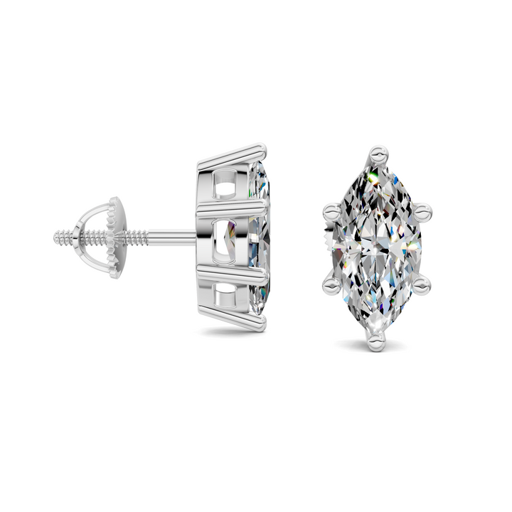 Marquise Cut Basket Studs