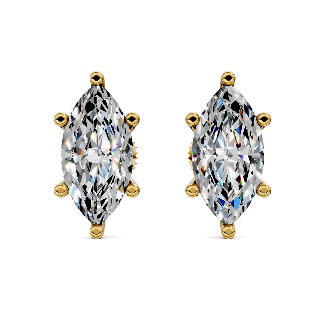 Marquise Cut Martini Stud Earrings