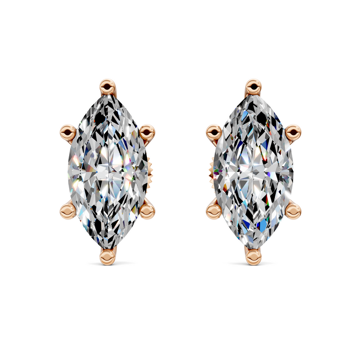 Marquise Cut Martini Stud Earrings