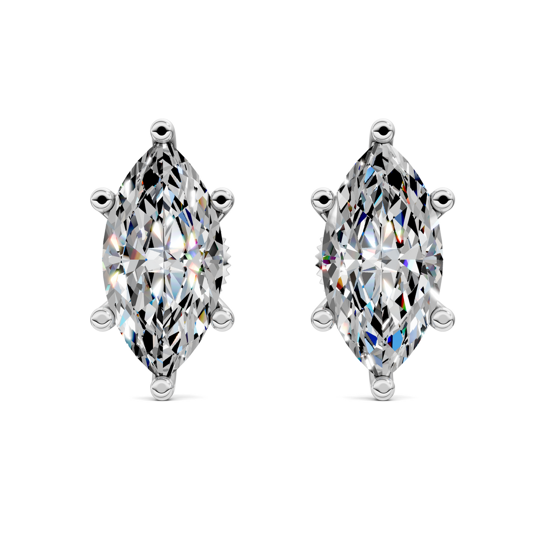 Marquise Cut Martini Stud Earrings
