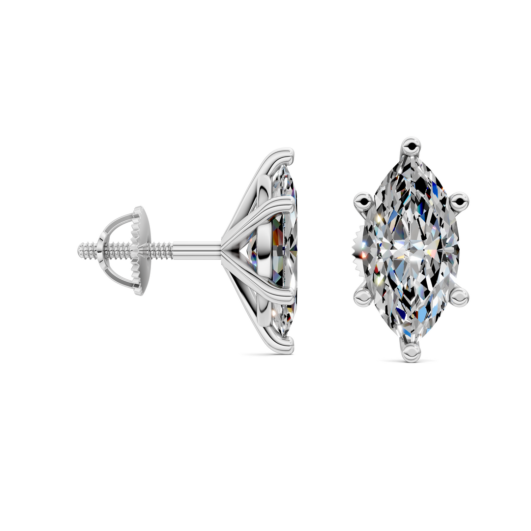 Marquise Cut Martini Stud Earrings