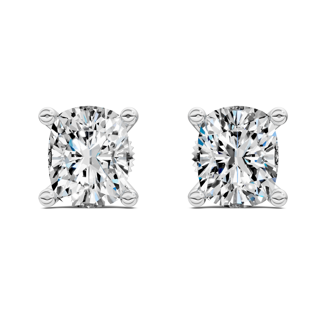 Cushion Cut Martini Stud Earrings