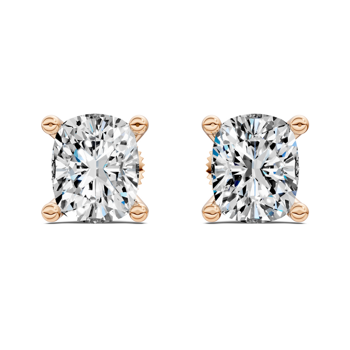 Cushion Cut Martini Stud Earrings