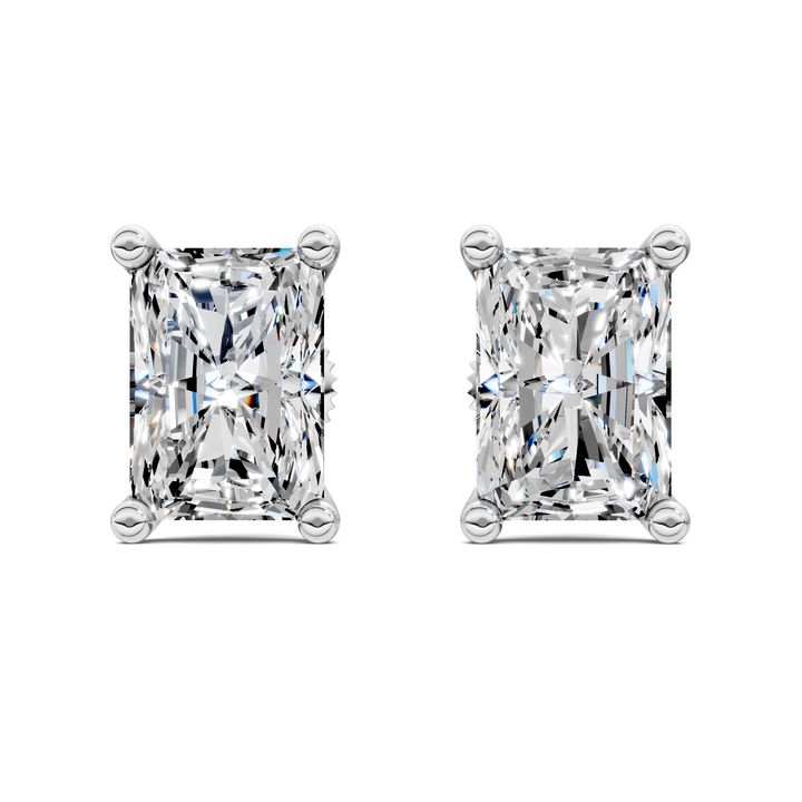 Radiant Cut Martini Stud Earrings