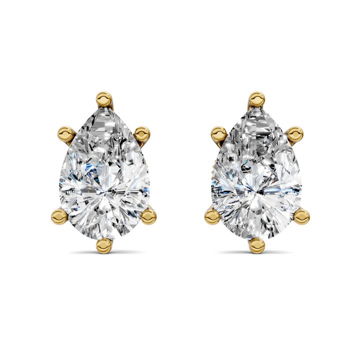 Pear Cut Martini Stud Earrings