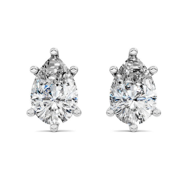 Pear Cut Martini Stud Earrings