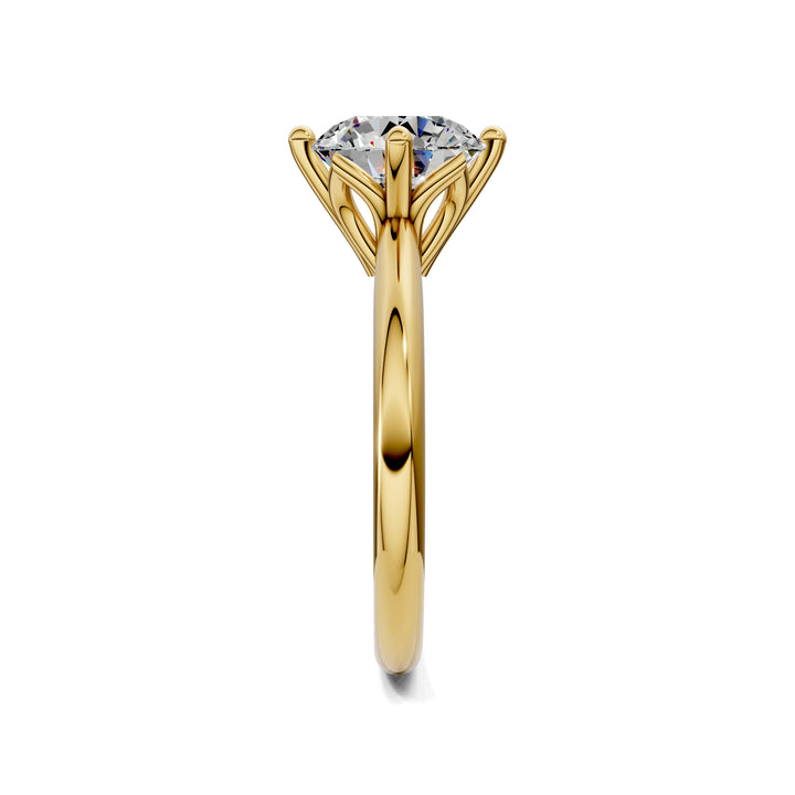 Rebecca Petal Crown Solitaire Engagement Ring