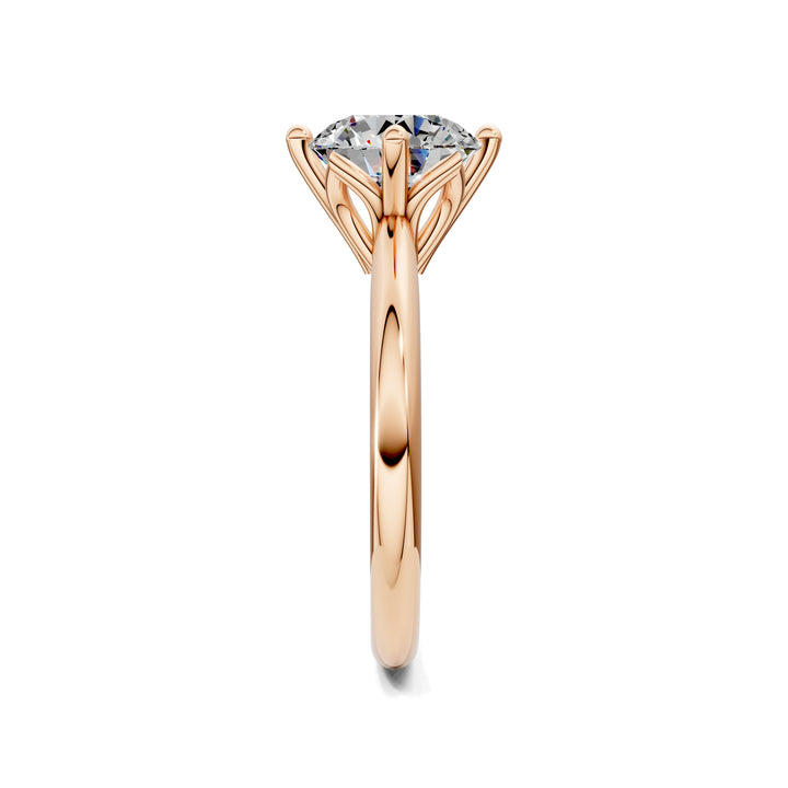 Rebecca Petal Crown Solitaire Engagement Ring