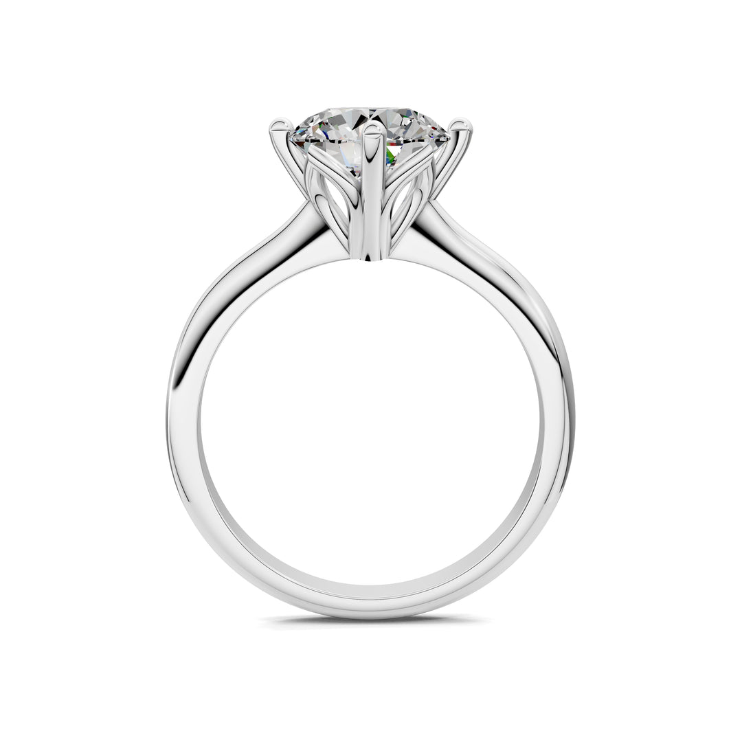 Rebecca Petal Crown Solitaire Engagement Ring