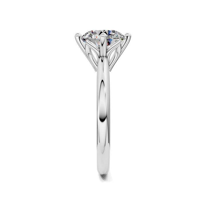 Rebecca Petal Crown Solitaire Engagement Ring