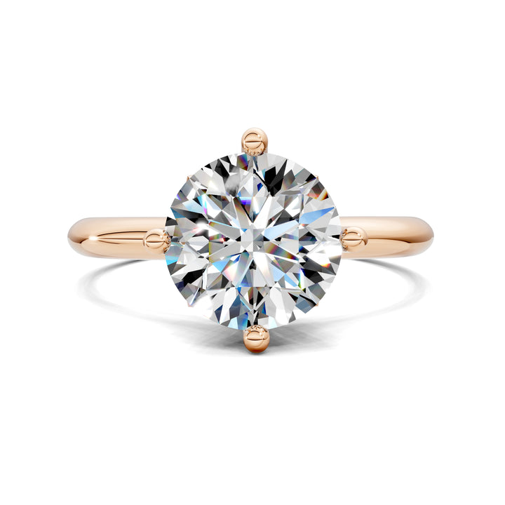 Rebecca Petal Crown Solitaire Engagement Ring