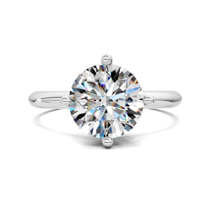 Rebecca Petal Crown Solitaire Engagement Ring