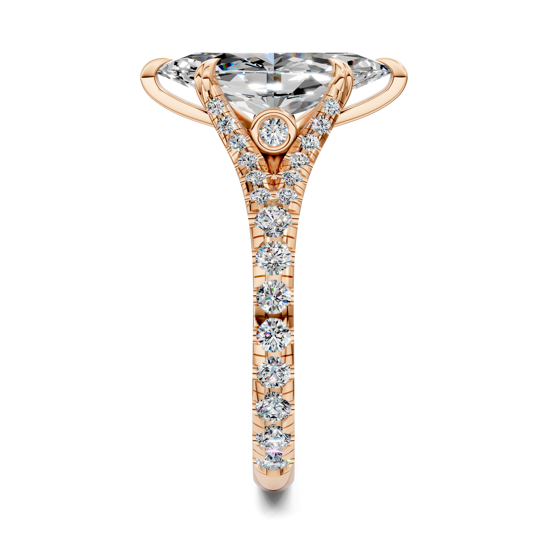 Brittani Split Shank Pavét Ring