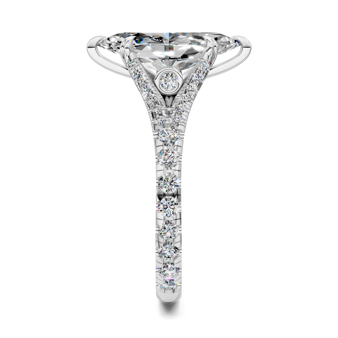 Brittani Split Shank Pavét Ring