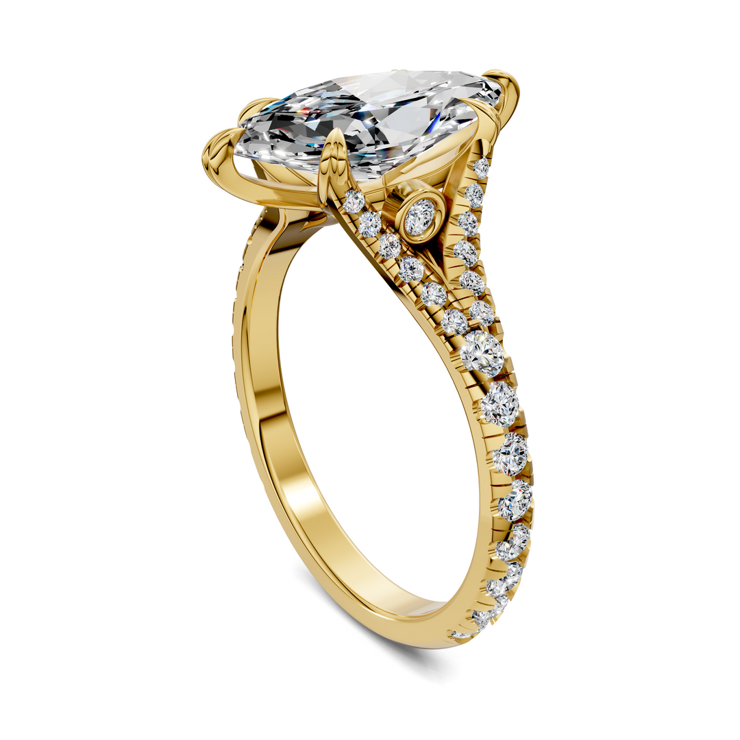 Brittani Split Shank Pavét Ring Setting