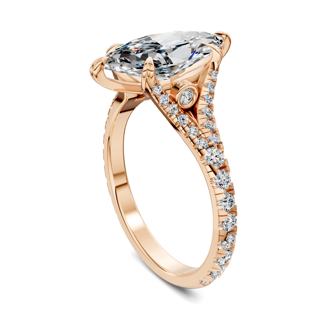 Brittani Split Shank Pavét Ring