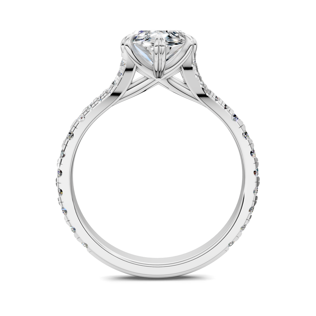 Brittani Split Shank Pavét Ring