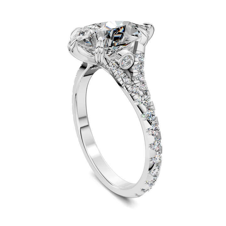 Brittani Split Shank Pavét Ring