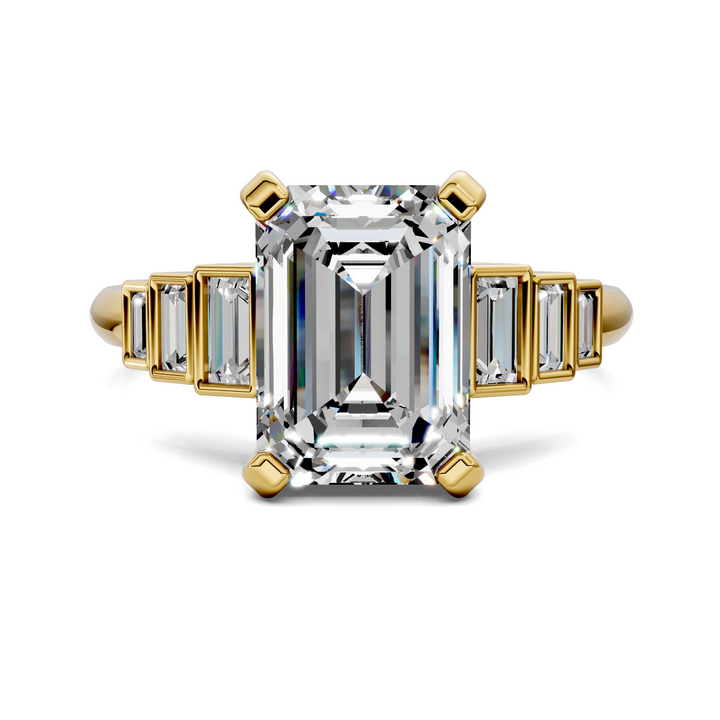 Lillian Bezel Baguette Ring Setting