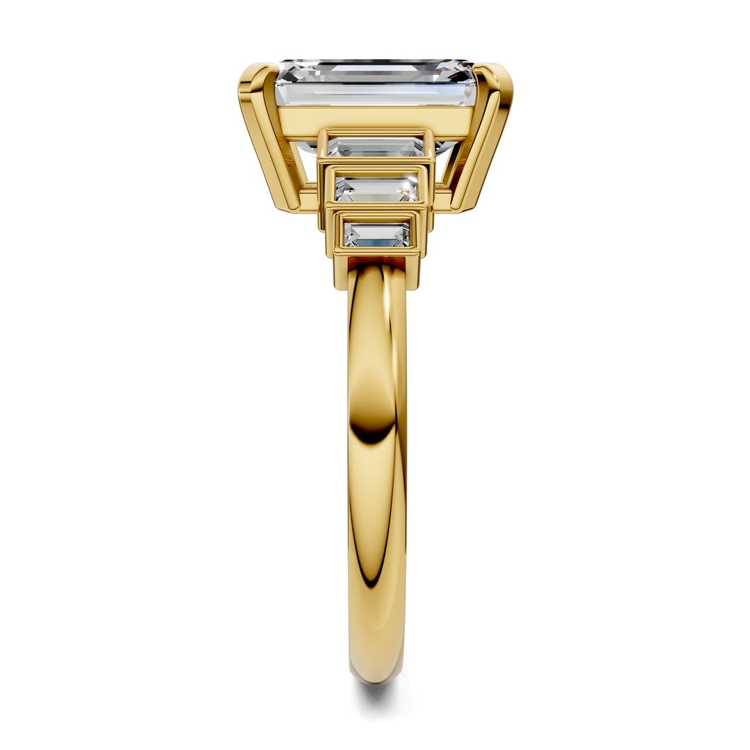 Lillian Bezel Baguette Ring Setting