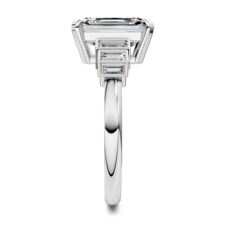 Lillian Bezel Baguette Ring Setting