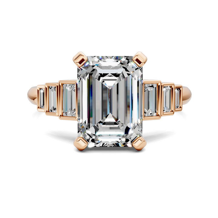 Lillian Bezel Baguette Ring Setting