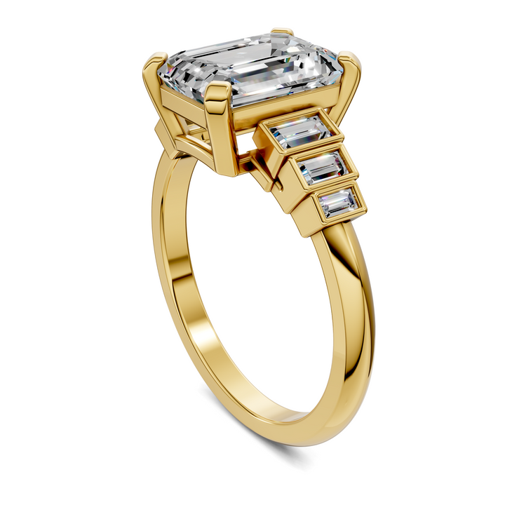 Lillian Bezel Baguette Ring Setting