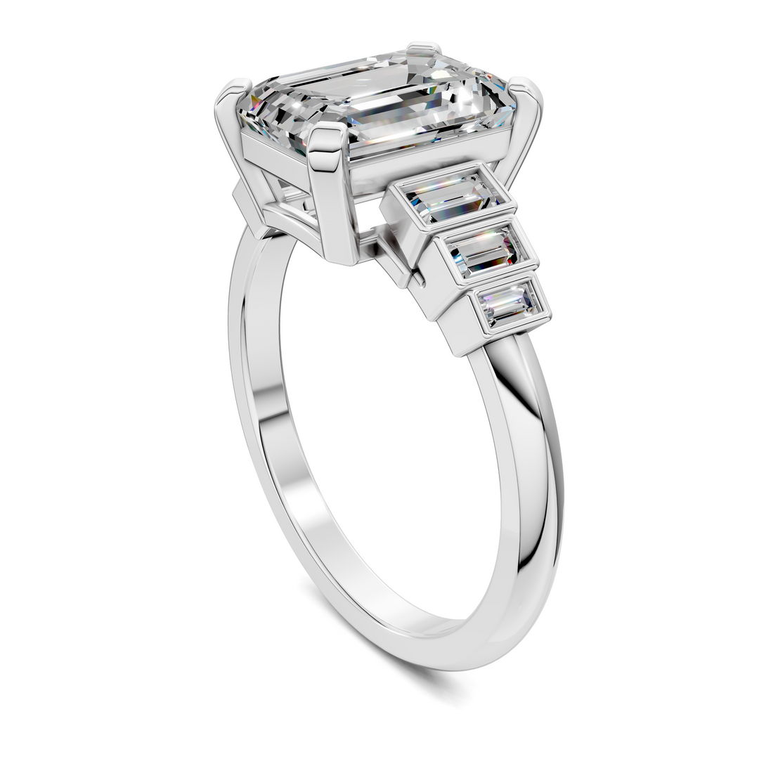 Lillian Bezel Baguette Ring