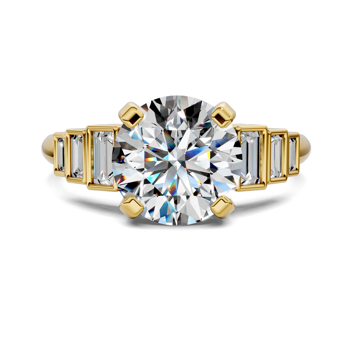 Lillian Bezel Baguette Ring Setting