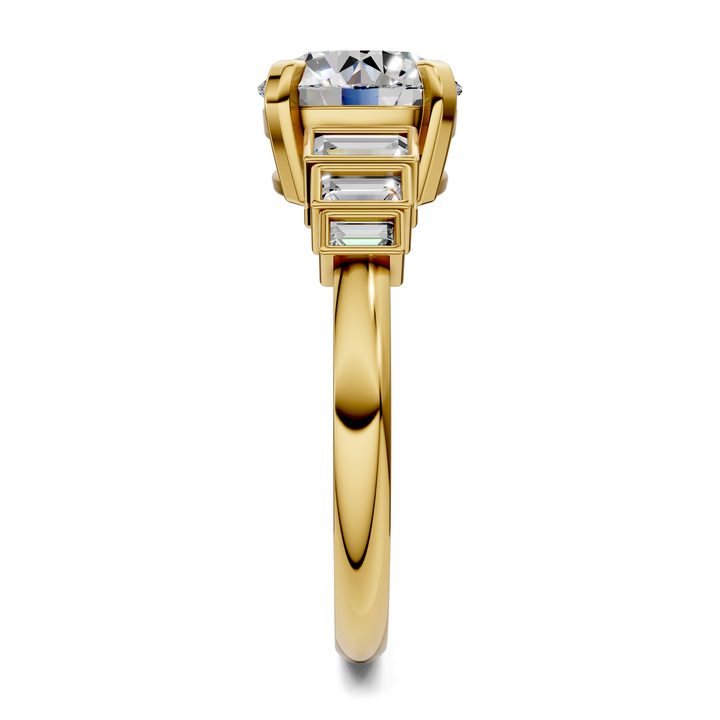 Lillian Bezel Baguette Ring Setting