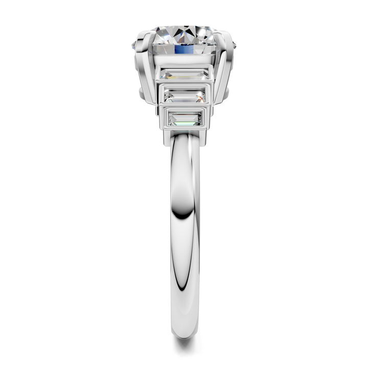 Lillian Bezel Baguette Ring Setting