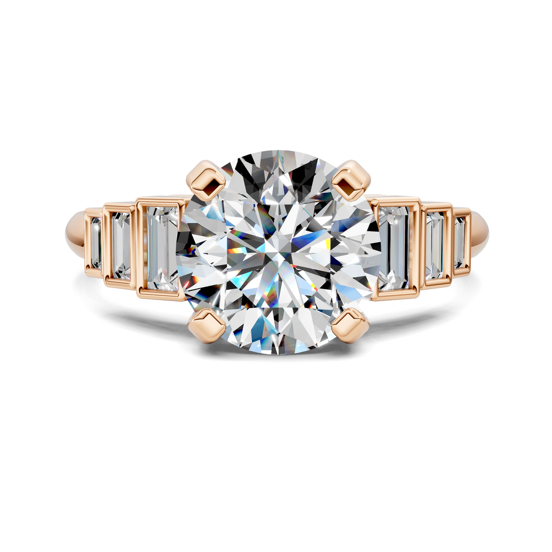 Lillian Bezel Baguette Ring Setting