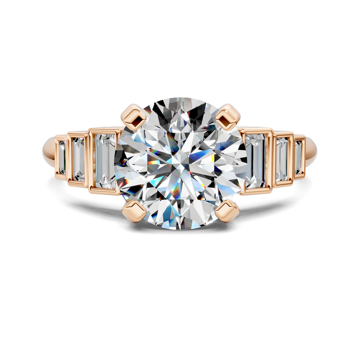 Lillian Bezel Baguette Ring Setting