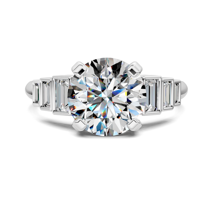 Lillian Bezel Baguette Ring Setting