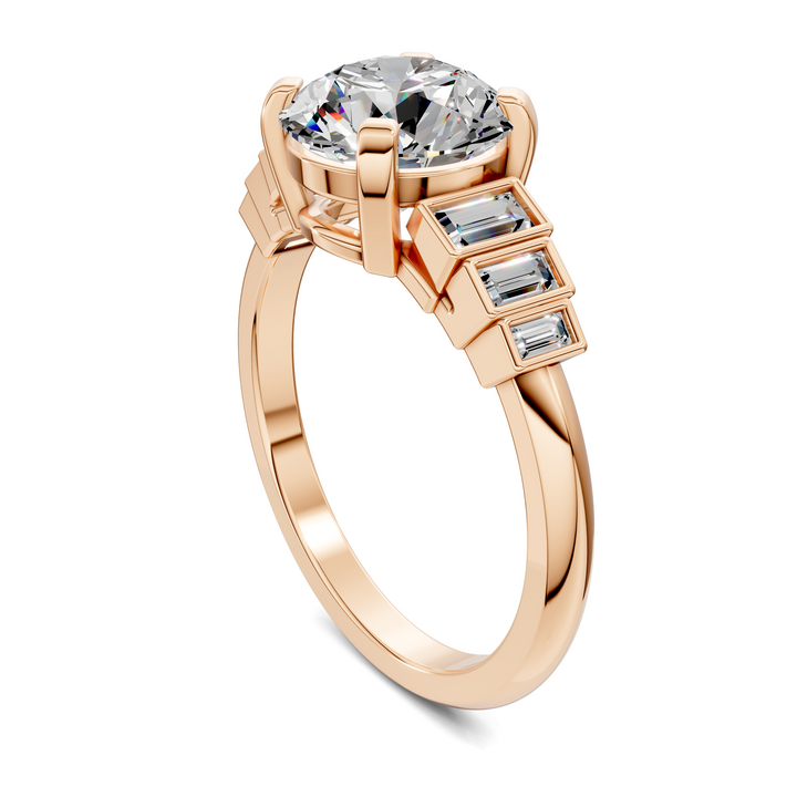 Lillian Bezel Baguette Ring Setting