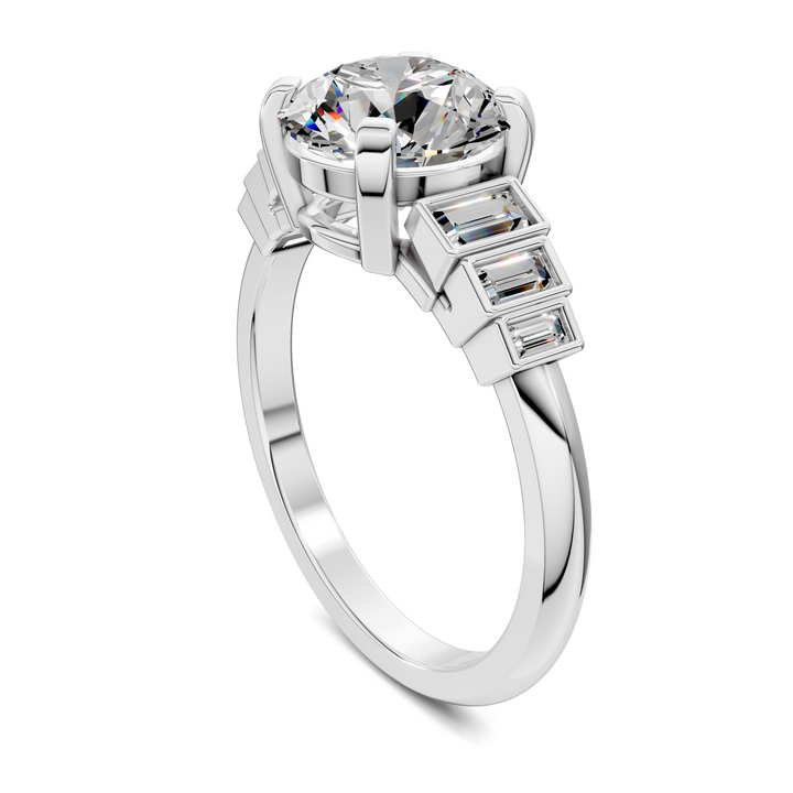 Lillian Bezel Baguette Ring Setting