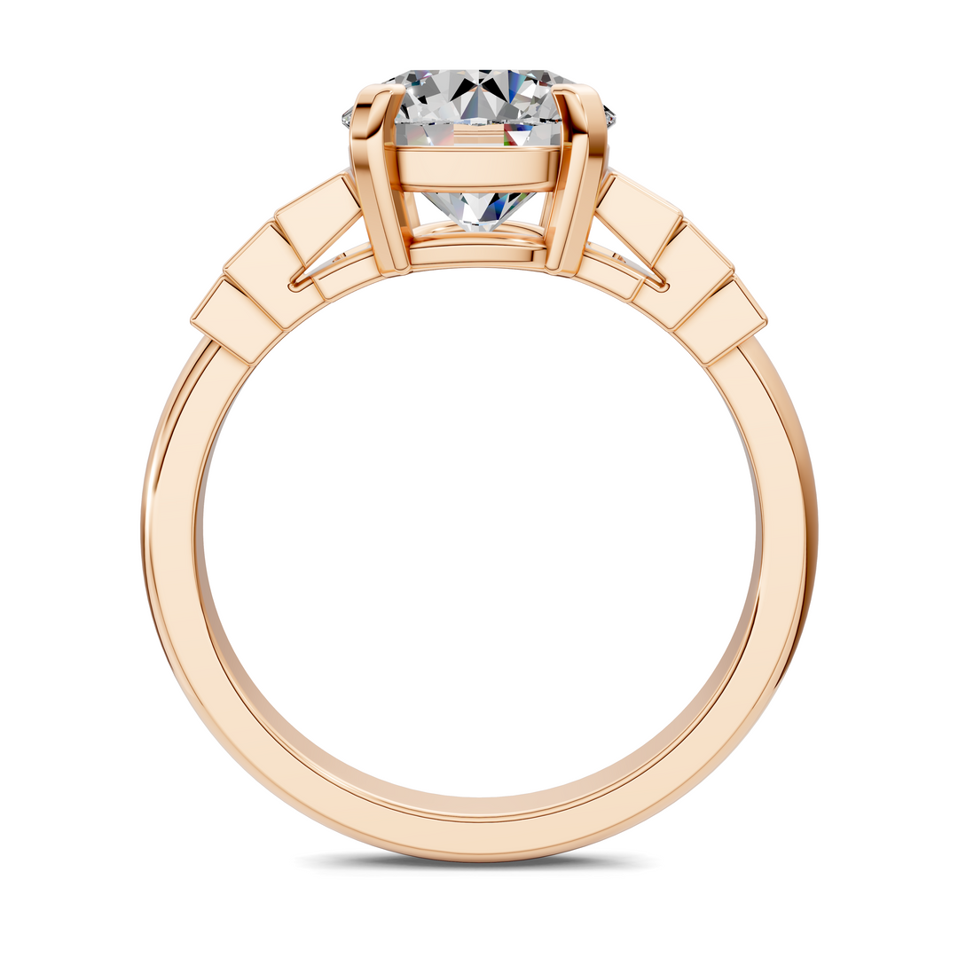 Lillian Bezel Baguette Ring Setting