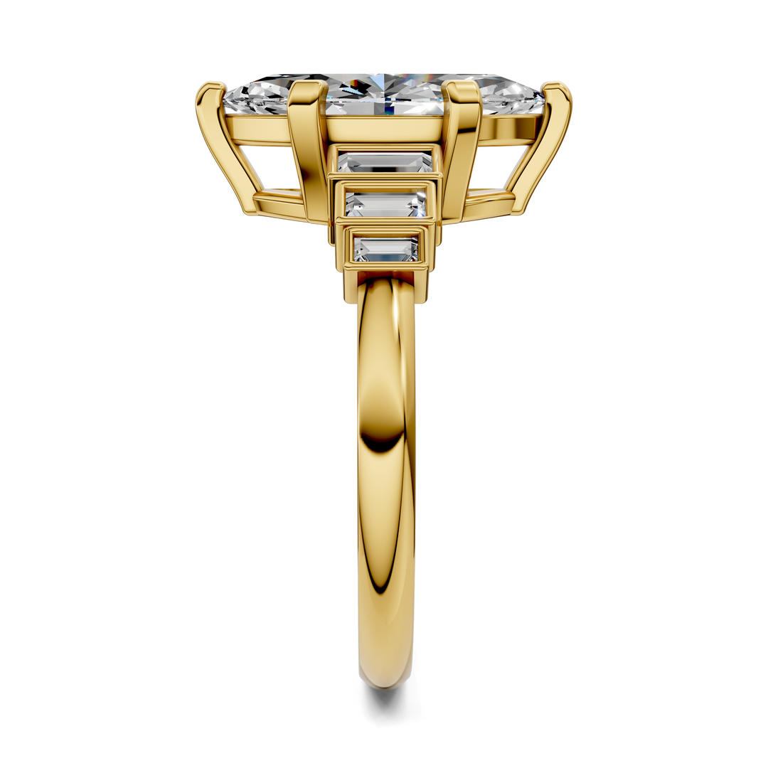 Lillian Bezel Baguette Ring