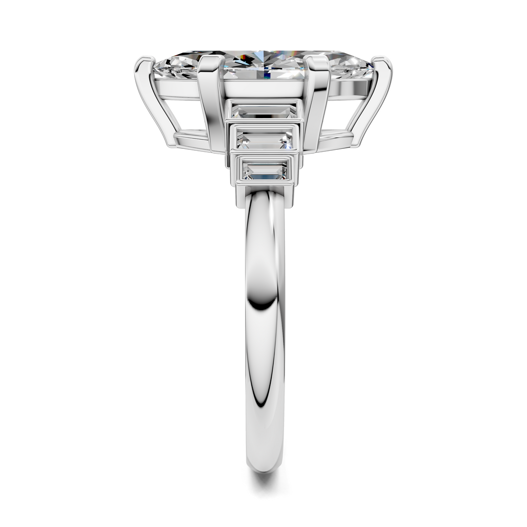 Lillian Bezel Baguette Ring