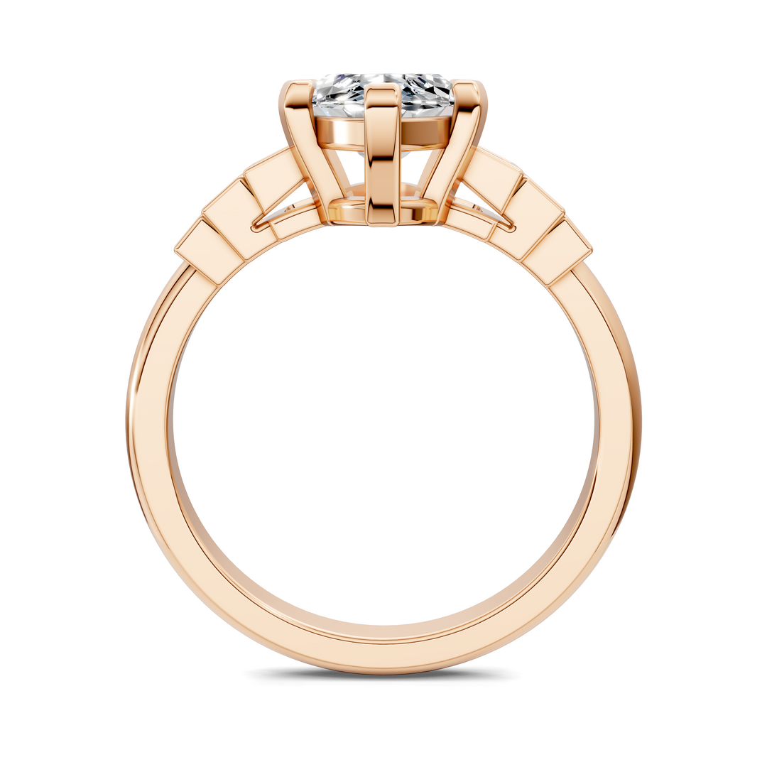 Lillian Bezel Baguette Ring Setting