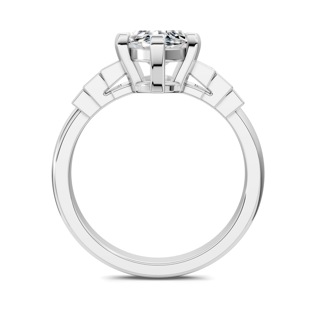 Lillian Bezel Baguette Ring