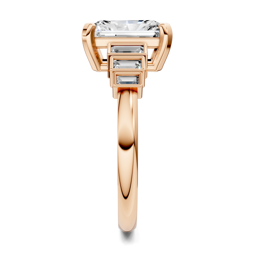 Lillian Bezel Baguette Ring Setting