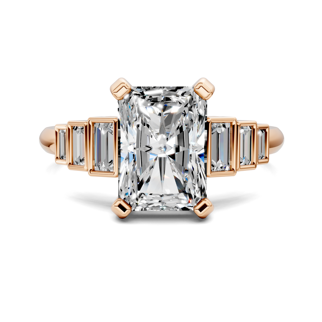 Lillian Bezel Baguette Ring Setting