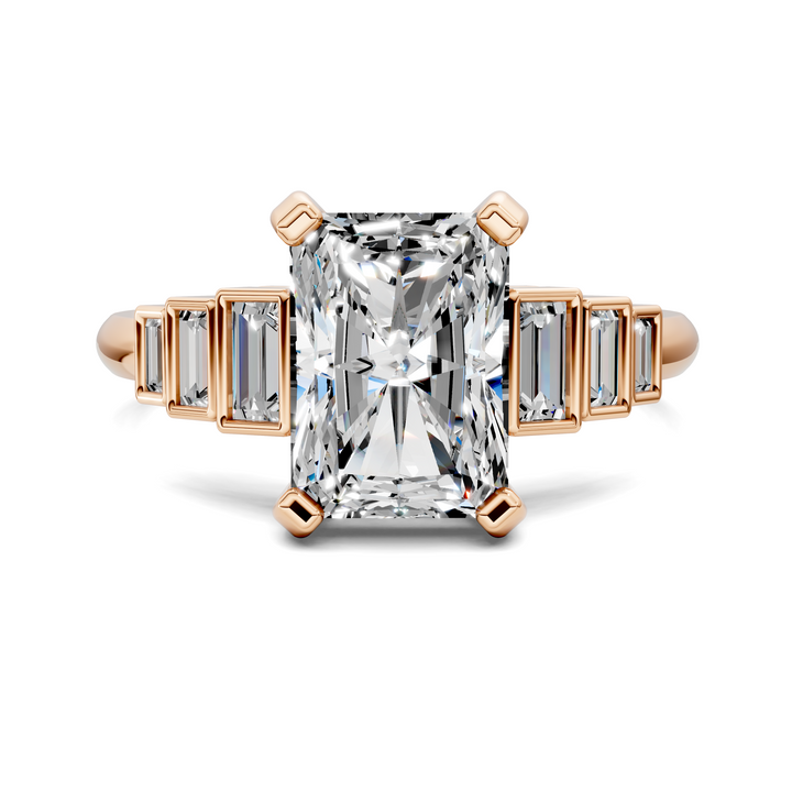 Lillian Bezel Baguette Ring Setting
