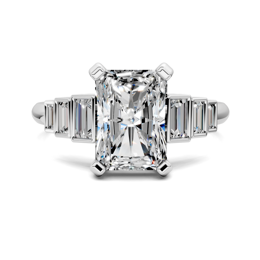 Lillian Bezel Baguette Ring Setting