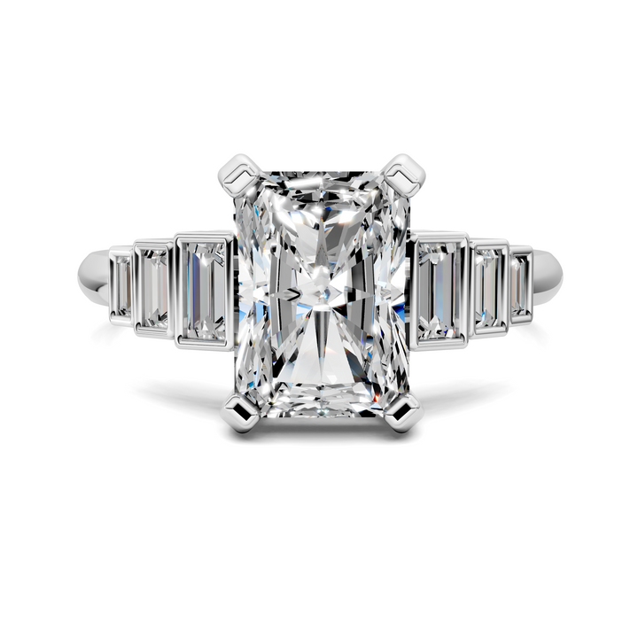 Lillian Bezel Baguette Ring Setting