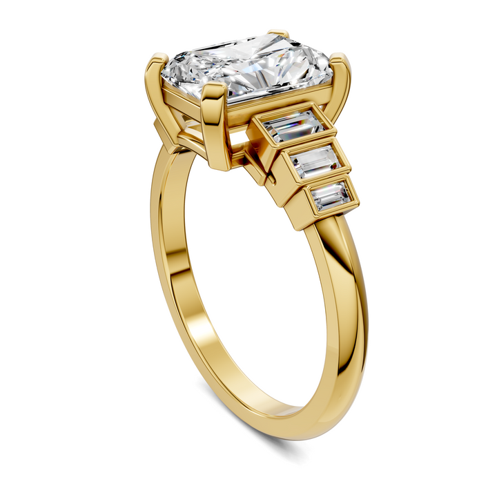 Lillian Bezel Baguette Ring Setting