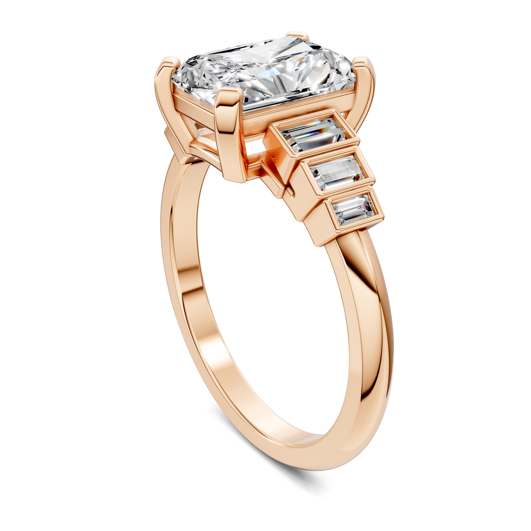 Lillian Bezel Baguette Ring Setting