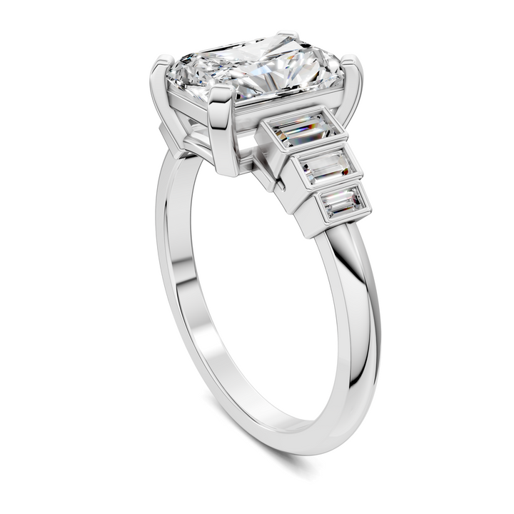 Lillian Bezel Baguette Ring Setting